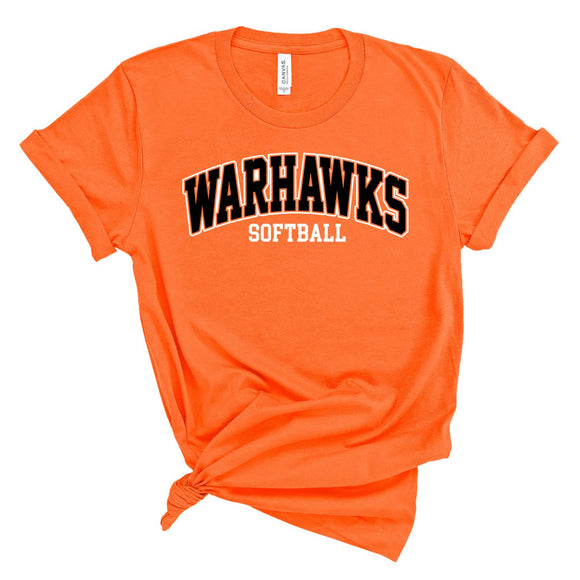Warhawks Outline With Inside Filled