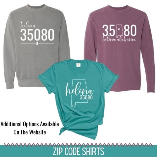 Helena Zip Code Shirts