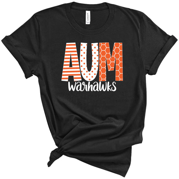 AUM Warhawks Doodle Letters