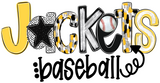 Jackets Baseball Doodle Letters