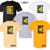 Jackets Softball Stacked With Ball Cutout