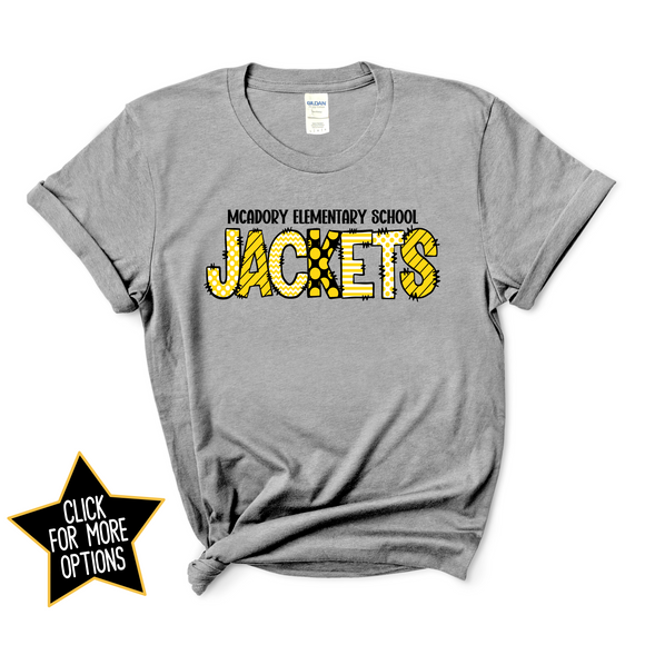 Jackets Doodle Letters