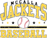 McCalla Jackets Baseball Grunge With Stars