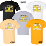 McCalla Jackets Softball Grunge With Stars
