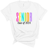 Senior 2024 Colorful Letters