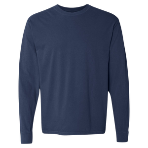 Comfort Colors Moody Zip Code 35004 With Line Underneath - Long Sleeve Shirt