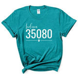 Gildan Helena Zip Code 35080 With Line Underneath - Short Sleeve Shirt