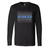 Huskies Repeated - Long Sleeve Shirt