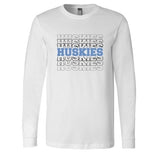 Huskies Repeated - Long Sleeve Shirt