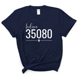 Gildan Helena Zip Code 35080 With Line Underneath - Short Sleeve Shirt