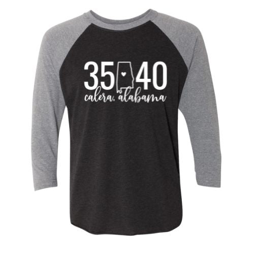 Calera Zip Code 35040 With State Outline As Zero - Raglan