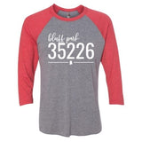 Bluff Park Zip Code 35226 With Line Underneath - Raglan