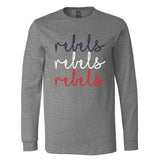Rebels Cursive Times Three - Long Sleeve Shirt