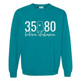 Comfort Colors Helena Zip Code 35080 With State Outline As Zero - Sweatshirt